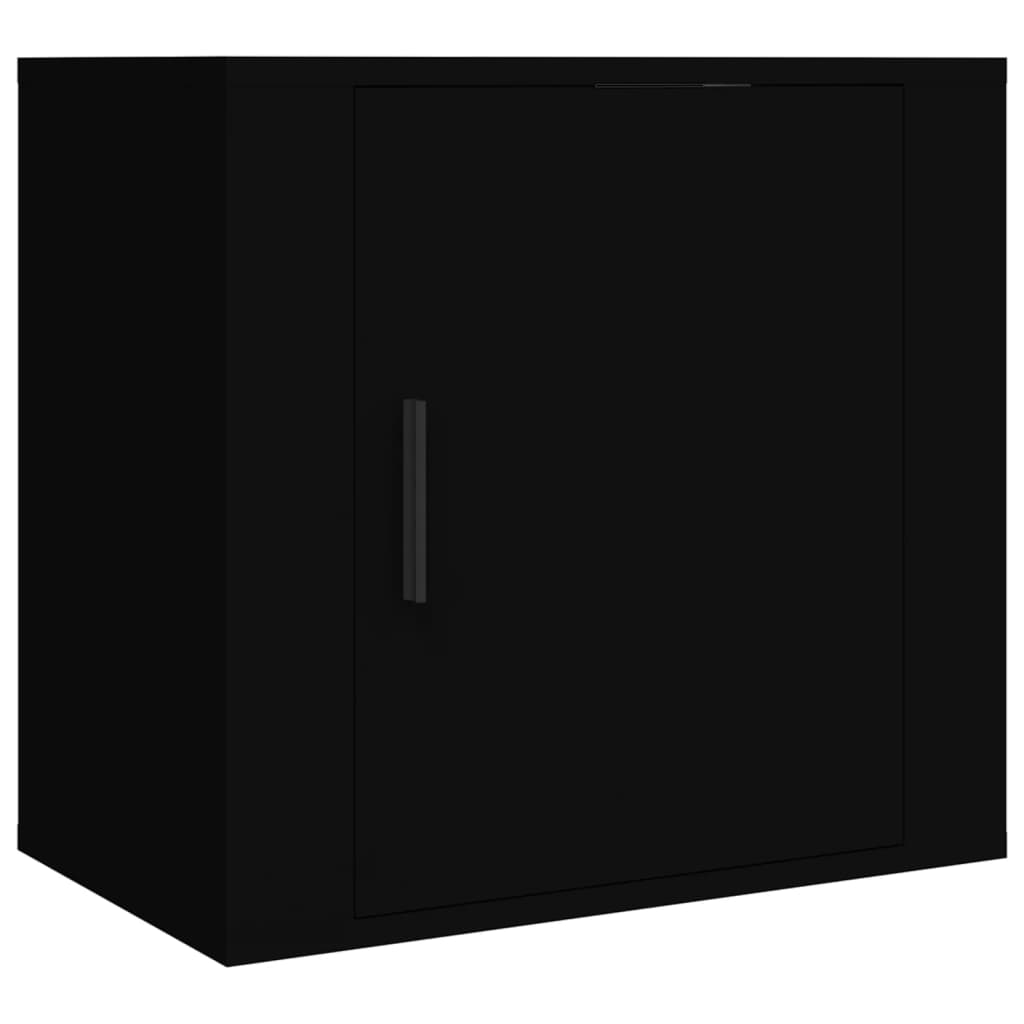Noptiere de perete, negru, 50x30x47 cm - Lando