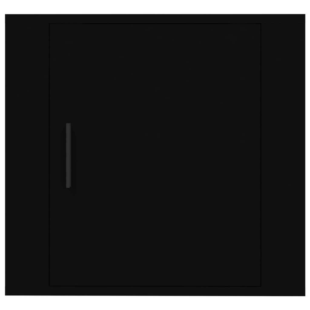 Noptiere de perete, negru, 50x30x47 cm - Lando