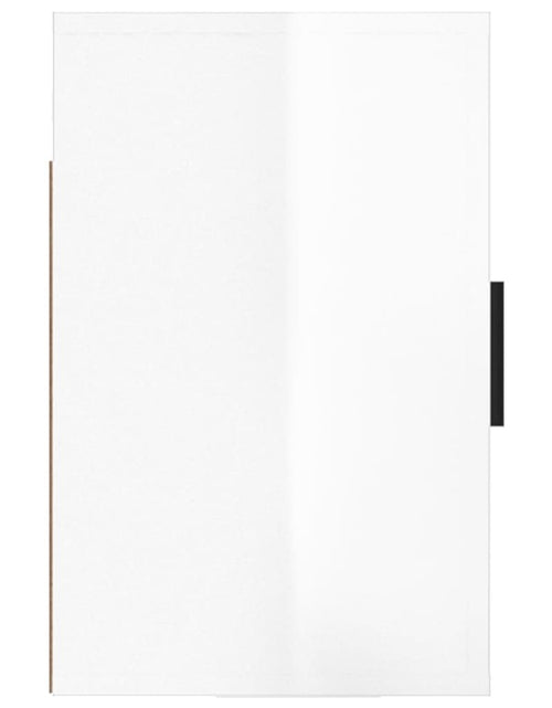 Încărcați imaginea în vizualizatorul Galerie, Noptiere de perete, 2 buc., alb extralucios, 50x30x47 cm - Lando
