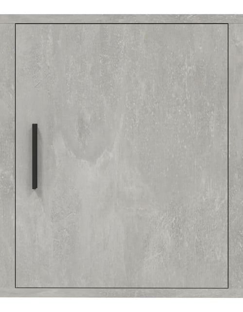 Încărcați imaginea în vizualizatorul Galerie, Noptieră de perete, gri beton, 50x30x47 cm - Lando
