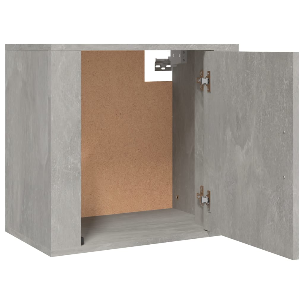 Noptiere de perete, 2 buc., gri beton, 50x30x47 cm - Lando