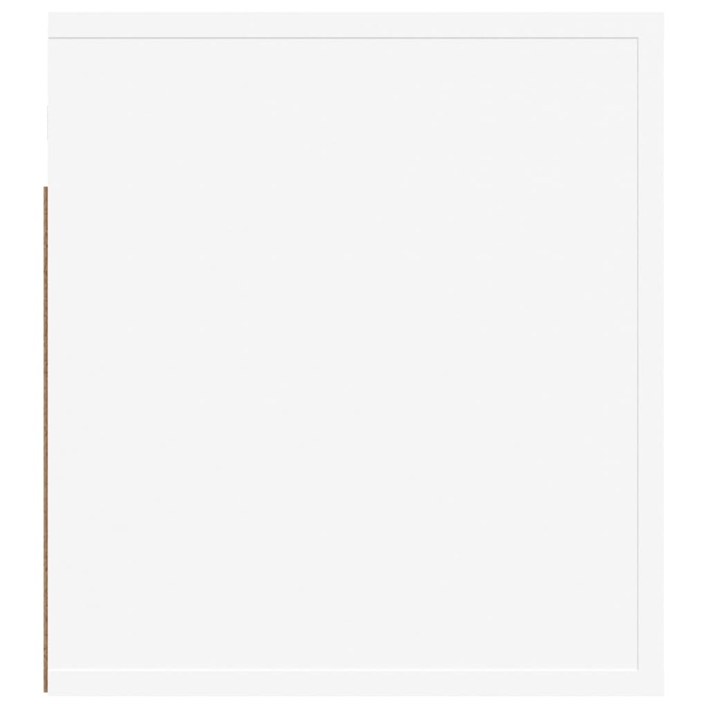 Noptiere de perete, 2 buc., alb, 50x36x40 cm - Lando