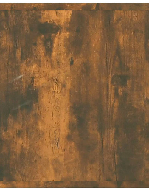 Încărcați imaginea în vizualizatorul Galerie, Noptieră de perete, stejar fumuriu, 50x36x40 cm - Lando
