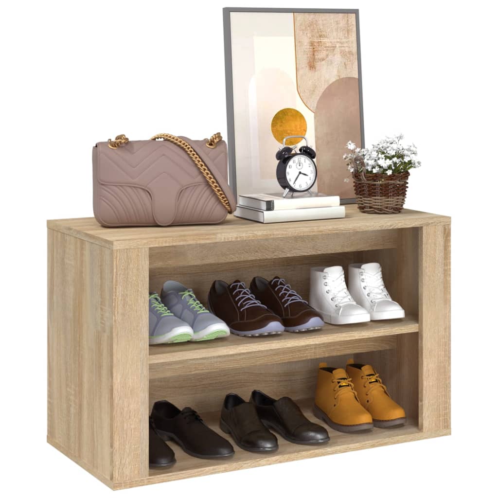 Pantofar, stejar sonoma, 75x35x45 cm, lemn prelucrat - Lando