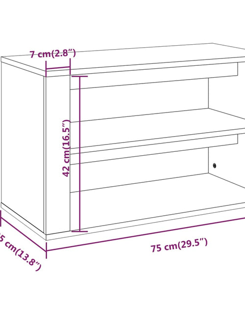 Загрузите изображение в средство просмотра галереи, Pantofar, gri beton, 75x35x45 cm, lemn compozit - Lando
