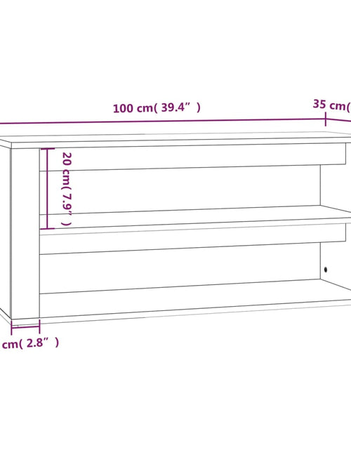 Încărcați imaginea în vizualizatorul Galerie, Suport pantofi, stejar sonoma, 100x35x45 cm, lemn prelucrat - Lando
