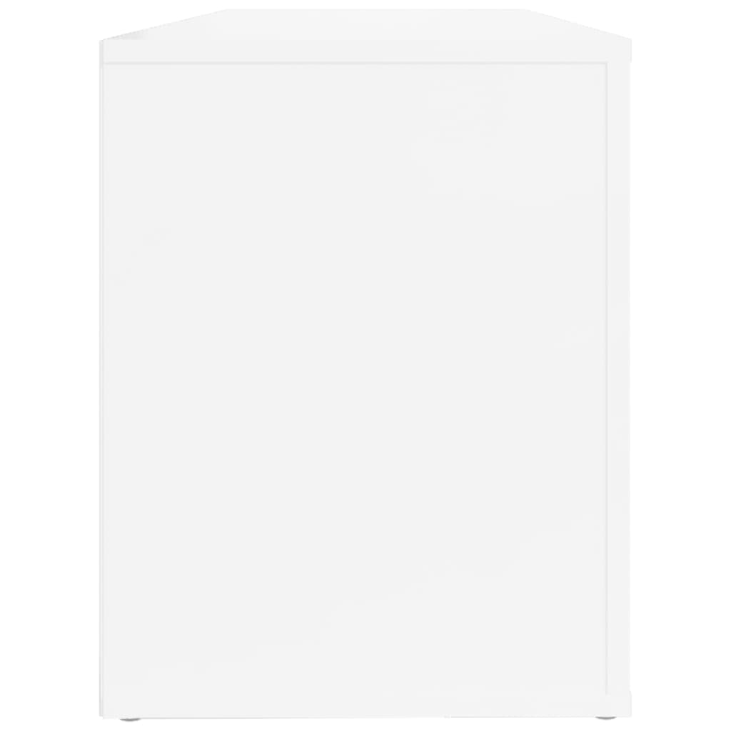 Lando-Pantofar, alb extralucios, 100x35x45 cm, lemn compozit- mobila
