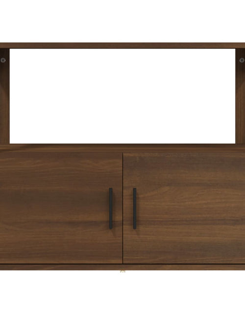 Загрузите изображение в средство просмотра галереи, Servantă, stejar maro, 80x30x60 cm, lemn prelucrat Lando - Lando
