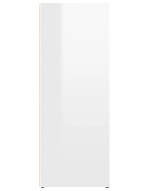 Încărcați imaginea în vizualizatorul Galerie, Servantă, alb extralucios, 80x30x80 cm, lemn prelucrat Lando - Lando
