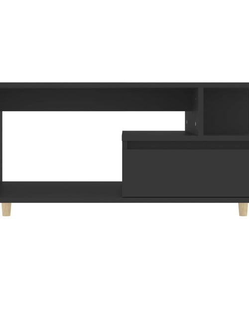 Загрузите изображение в средство просмотра галереи, Măsuță de cafea, negru, 90x49x45 cm, lemn compozit Lando - Lando
