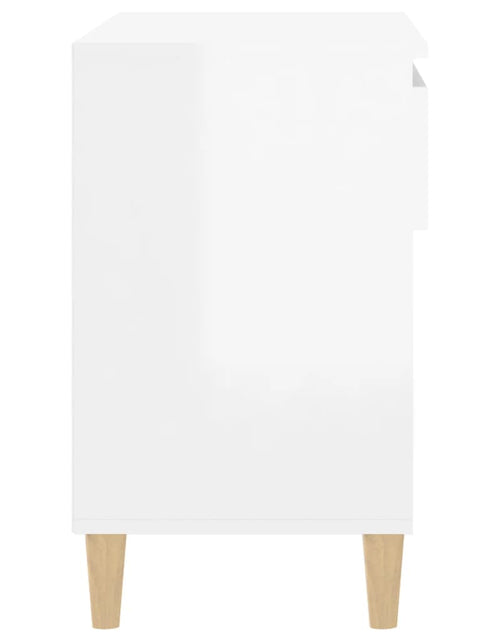 Încărcați imaginea în vizualizatorul Galerie, Pantofar, alb extralucios, 70x36x60 cm, lemn prelucrat - Lando
