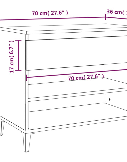 Загрузите изображение в средство просмотра галереи, Pantofar, gri beton, 70x36x60 cm, lemn prelucrat - Lando
