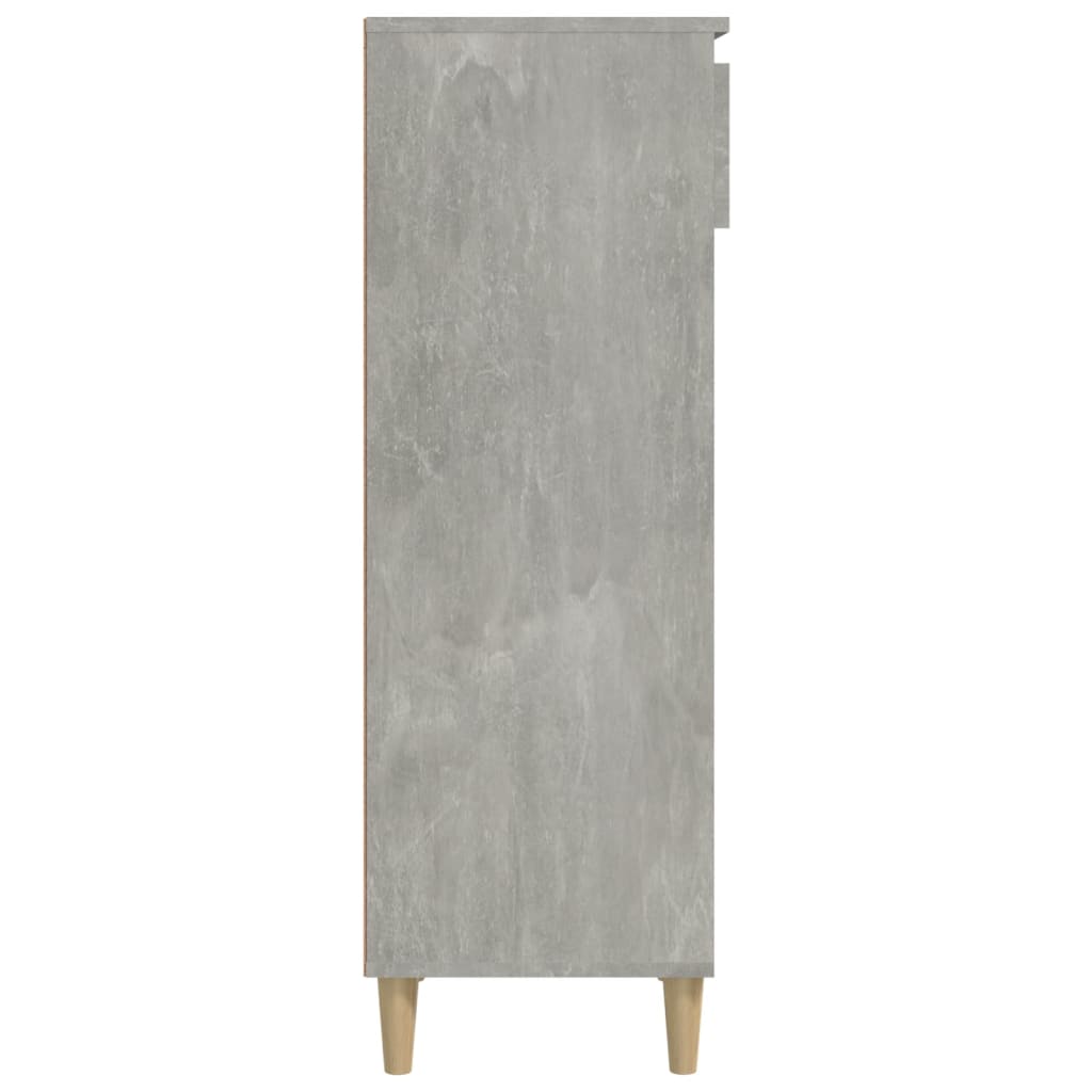 Pantofar, gri beton, 40x36x105 cm, lemn prelucrat - Lando