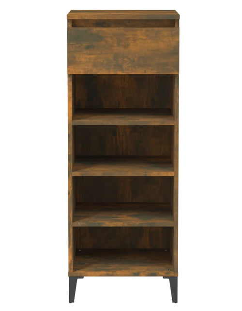 Încărcați imaginea în vizualizatorul Galerie, Pantofar, stejar fumuriu, 40x36x105 cm, lemn prelucrat - Lando
