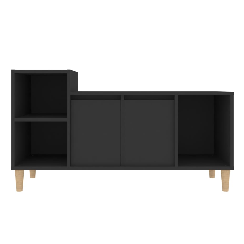 Comodă TV, negru, 100x35x55 cm, lemn prelucrat Lando - Lando