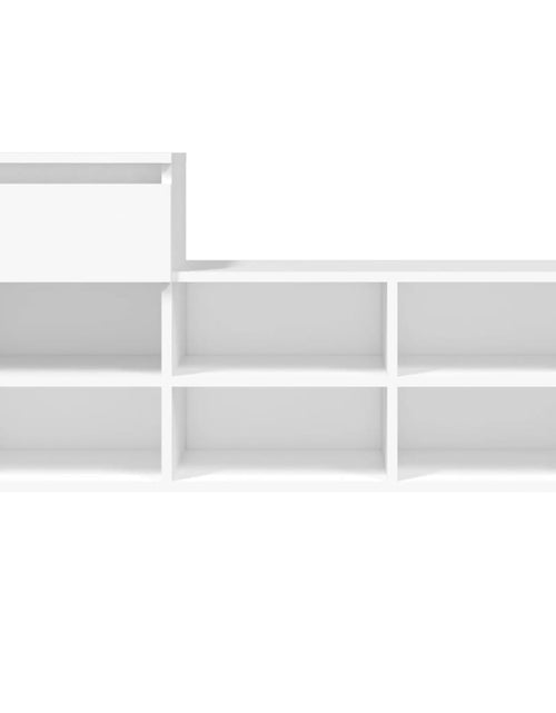 Încărcați imaginea în vizualizatorul Galerie, Pantofar, alb, 102x36x60 cm, lemn compozit - Lando
