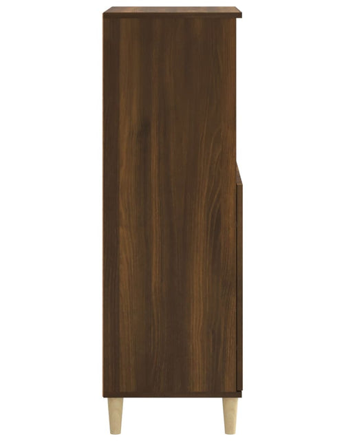 Încărcați imaginea în vizualizatorul Galerie, Dulap înalt, stejar maro, 60x36x110 cm, lemn prelucrat Lando - Lando
