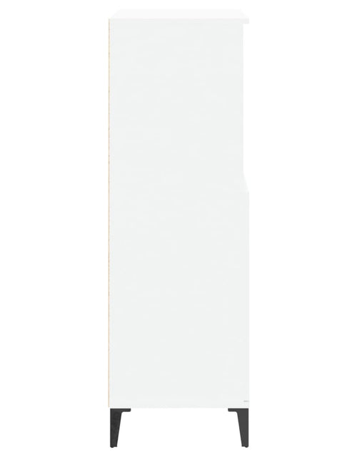 Încărcați imaginea în vizualizatorul Galerie, Bufet înalt, alb, 60x36x110 cm, lemn prelucrat Lando - Lando

