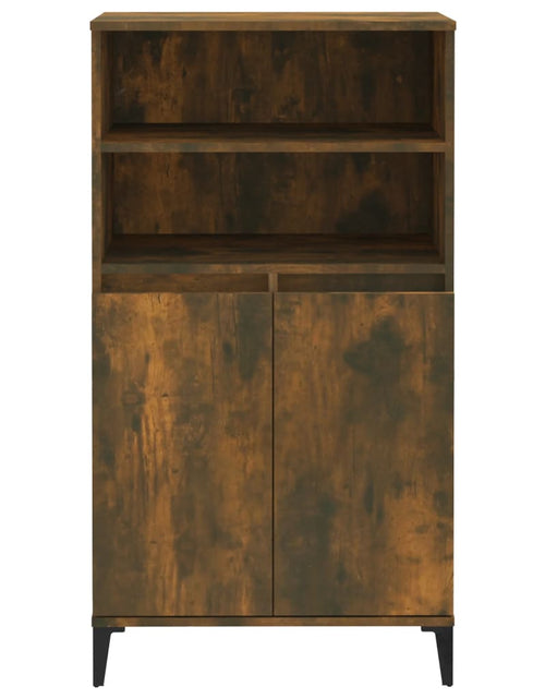 Загрузите изображение в средство просмотра галереи, Dulap înalt, stejar fumuriu, 60x36x110 cm, lemn prelucrat Lando - Lando
