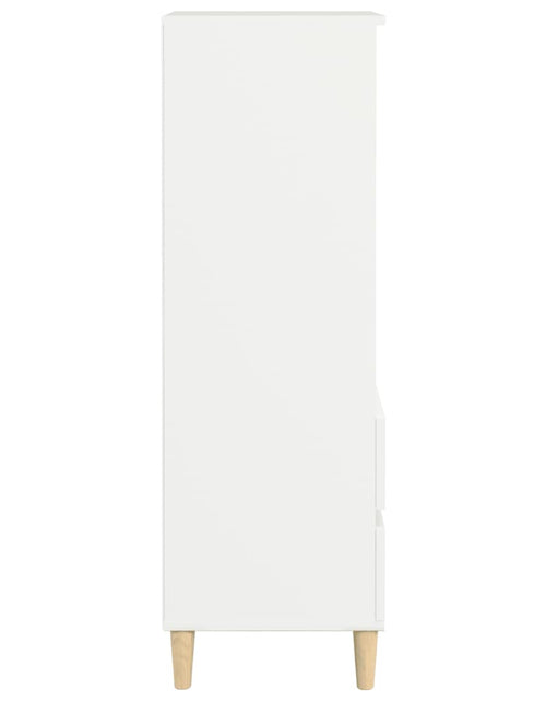 Загрузите изображение в средство просмотра галереи, Dulap înalt, alb, 40x36x110 cm, lemn compozit Lando - Lando
