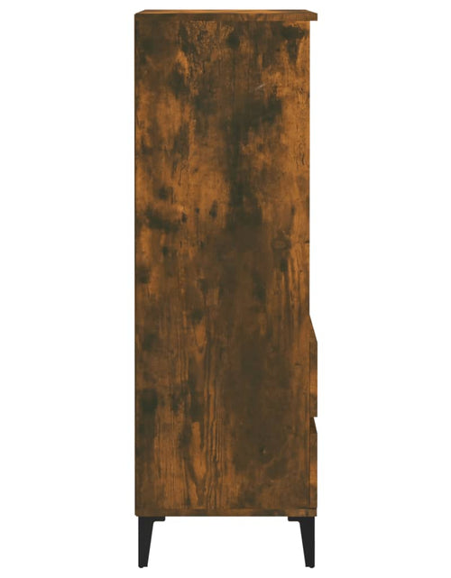 Загрузите изображение в средство просмотра галереи, Dulap înalt, stejar fumuriu, 40x36x110 cm, lemn compozit Lando - Lando
