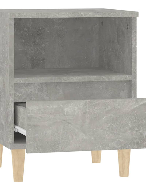 Încărcați imaginea în vizualizatorul Galerie, Noptiere, gri beton, 40x35x50 cm - Lando
