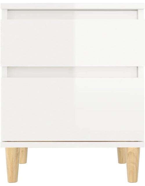 Încărcați imaginea în vizualizatorul Galerie, Noptiere, alb extralucios, 40x35x50 cm - Lando
