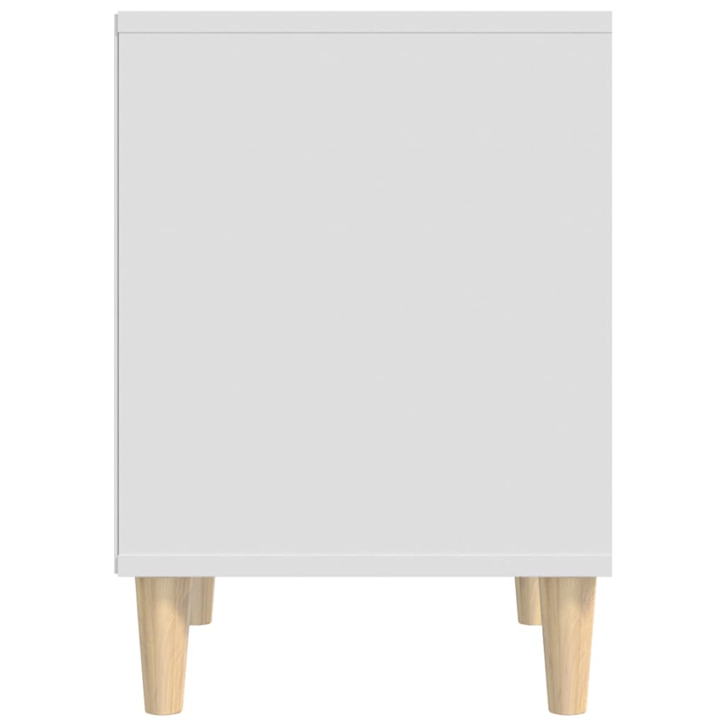 Noptieră, alb, 40x35x50 cm, lemn prelucrat - Lando