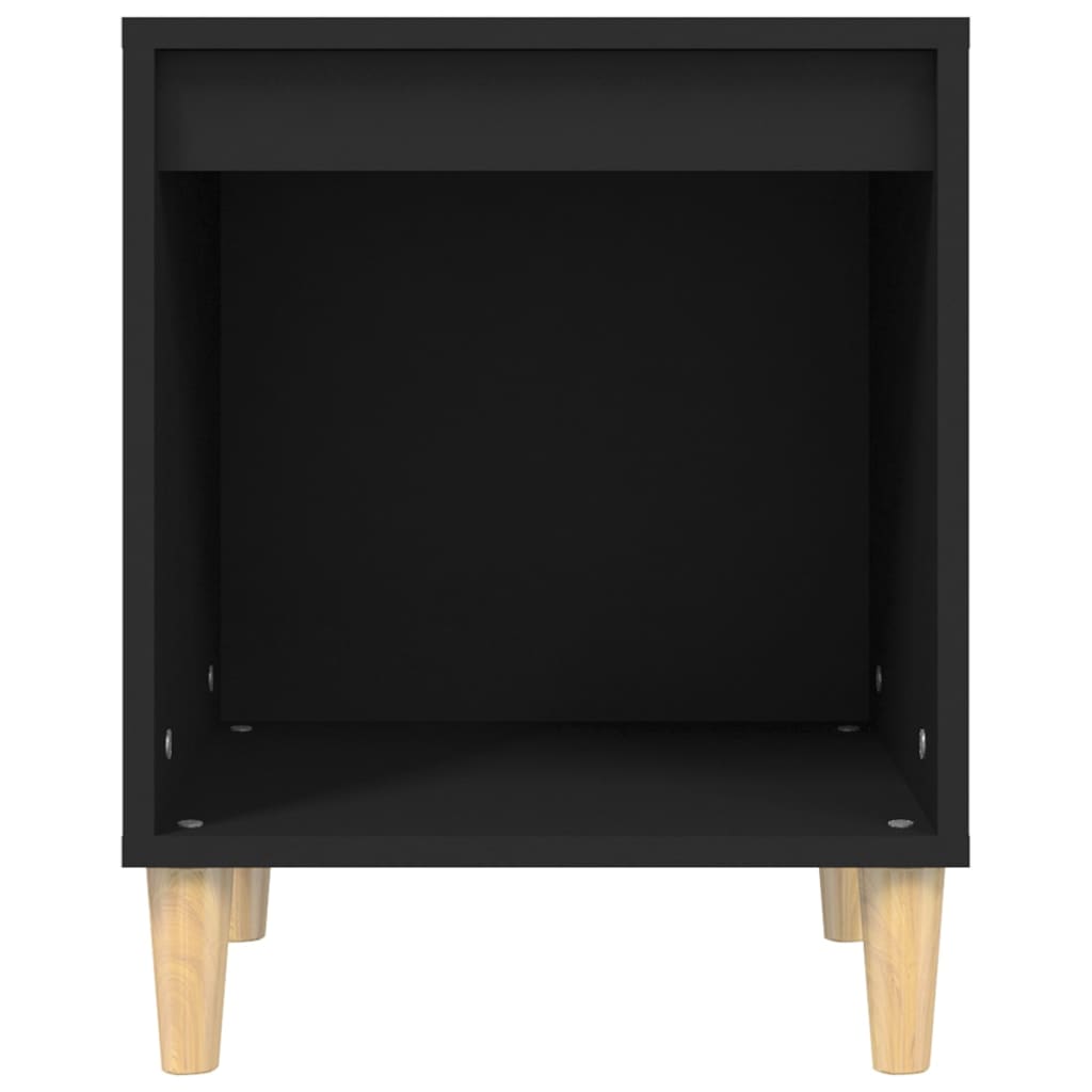 Noptieră, negru, 40x35x50 cm, lemn prelucrat - Lando