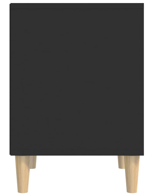 Încărcați imaginea în vizualizatorul Galerie, Noptieră, negru, 40x35x50 cm, lemn prelucrat - Lando

