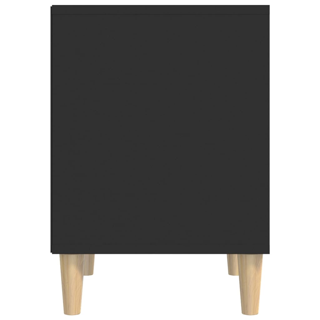 Noptiere, 2 buc., negru, 40x35x50 cm - Lando