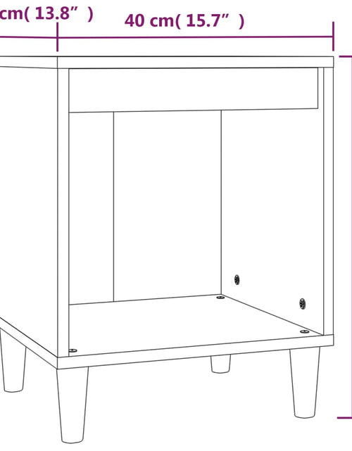 Загрузите изображение в средство просмотра галереи, Noptiere, 2 buc., stejar fumuriu, 40x35x50 cm - Lando
