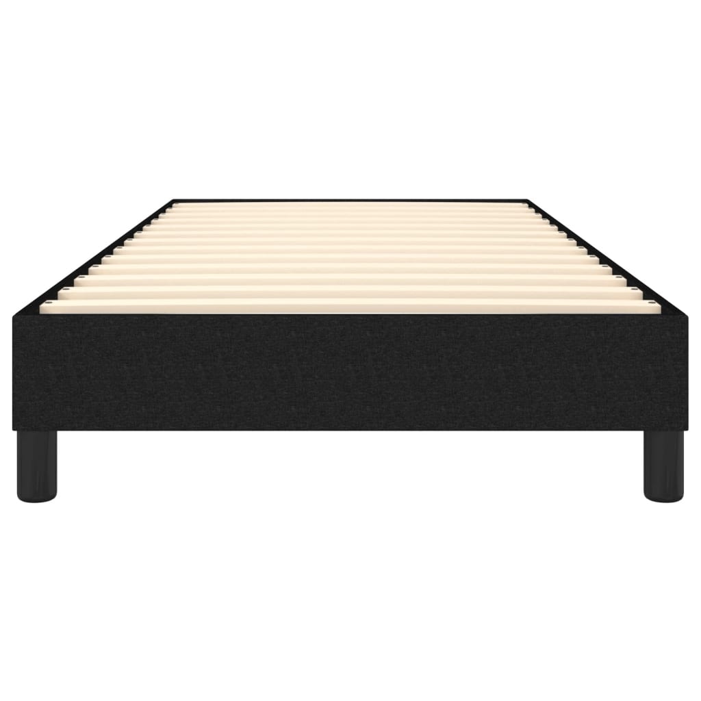 Cadru de pat continental, negru, 80x200 cm, material textil - Lando
