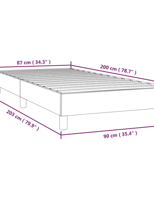 Загрузите изображение в средство просмотра галереи, Cadru de pat box spring, gri deschis, 90x200 cm, textil - Lando
