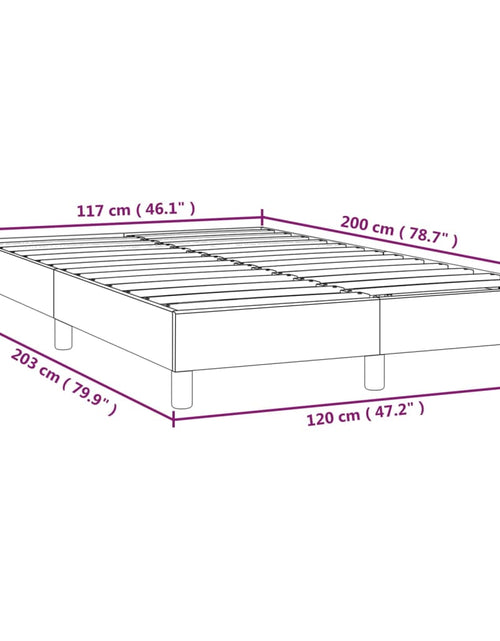 Загрузите изображение в средство просмотра галереи, Cadru de pat box spring, negru, 120x200 cm, textil - Lando
