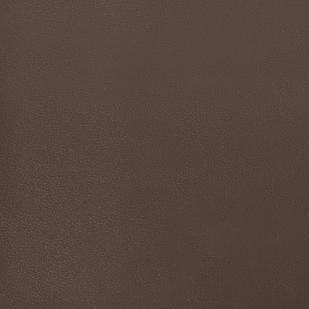 Cadru de pat box spring, maro, 90x200 cm, piele ecologică - Lando