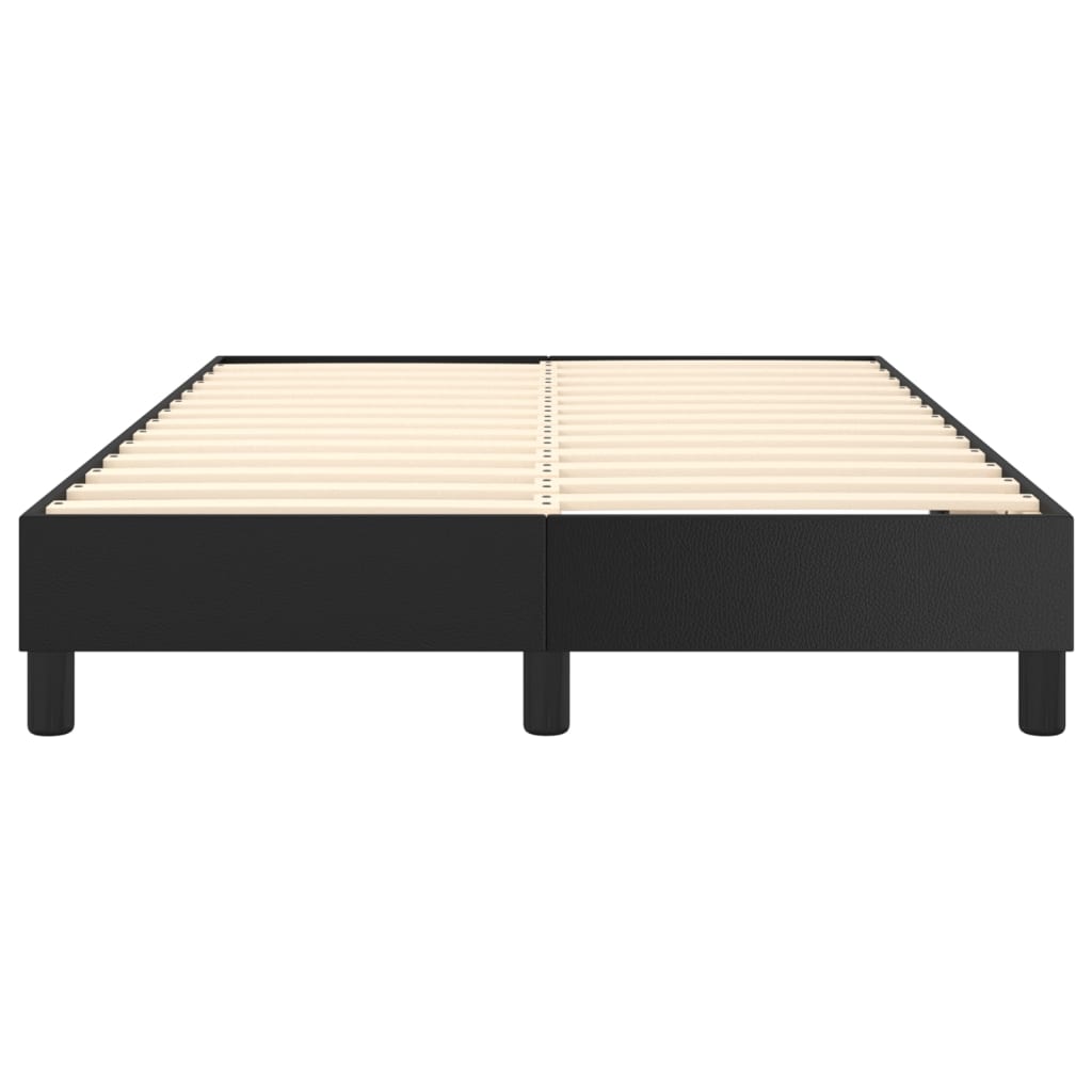 Cadru de pat box spring, negru, 120x200 cm, piele ecologică - Lando