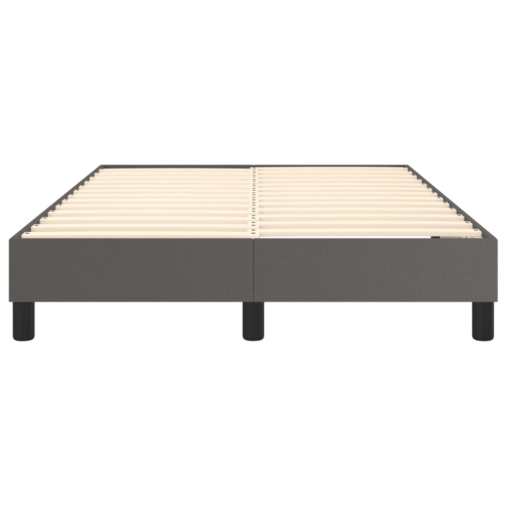 Cadru de pat box spring, gri, 120x200 cm, piele ecologică - Lando