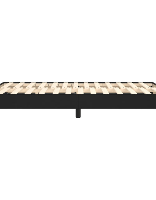 Încărcați imaginea în vizualizatorul Galerie, Cadru de pat box spring, negru, 140x190 cm, piele ecologică - Lando
