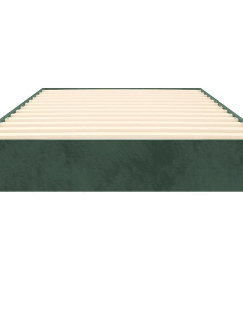 Încărcați imaginea în vizualizatorul Galerie, Cadru de pat box spring, verde închis, 80x200 cm, catifea - Lando

