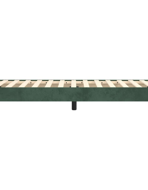 Încărcați imaginea în vizualizatorul Galerie, Cadru de pat box spring, verde închis, 90x190 cm, catifea - Lando
