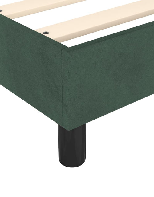 Încărcați imaginea în vizualizatorul Galerie, Cadru de pat box spring, verde închis, 90x190 cm, catifea - Lando
