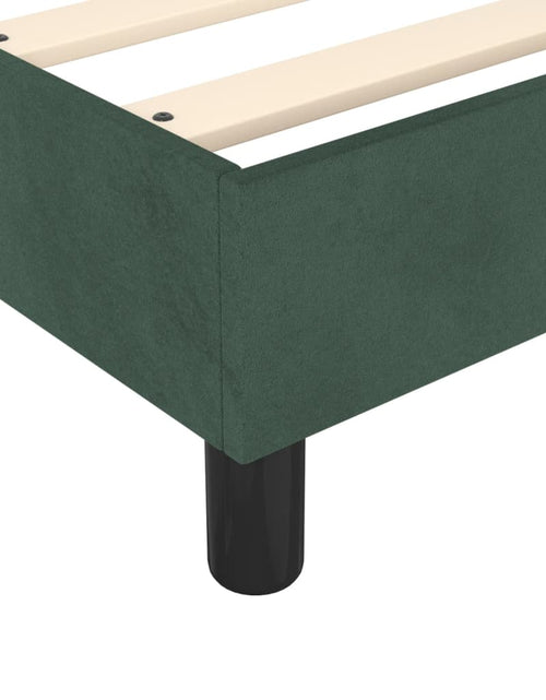 Încărcați imaginea în vizualizatorul Galerie, Cadru de pat box spring, verde închis, 100x200 cm, catifea - Lando
