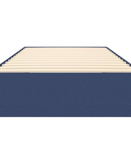 Încărcați imaginea în vizualizatorul Galerie, Cadru de pat box spring, albastru, 90x190 cm, textil - Lando
