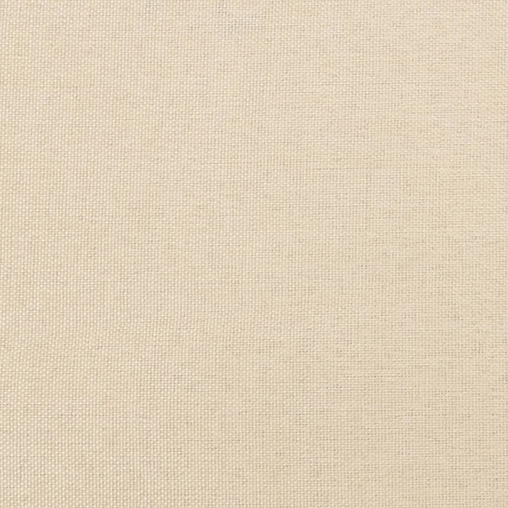 Cadru de pat box spring, crem, 90x200 cm, textil - Lando