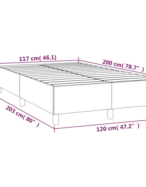 Încărcați imaginea în vizualizatorul Galerie, Cadru de pat box spring, albastru, 120x200 cm, textil - Lando
