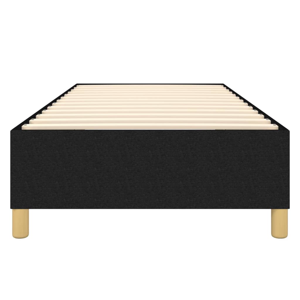 Cadru de pat box spring, negru, 90x190 cm, textil - Lando