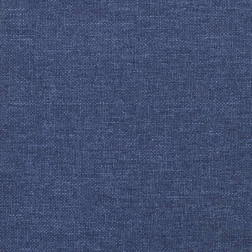 Cadru de pat box spring, albastru, 160x200 cm, textil - Lando