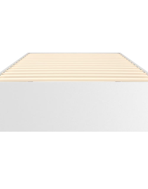 Încărcați imaginea în vizualizatorul Galerie, Cadru de pat box spring, alb, 80x200 cm, piele ecologică - Lando
