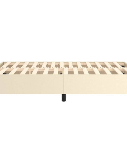 Încărcați imaginea în vizualizatorul Galerie, Cadru de pat box spring, crem, 140x190 cm, piele ecologică - Lando
